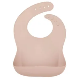 Baberos Para Bebe En Silicona Fácil Lavado Portable Unisex