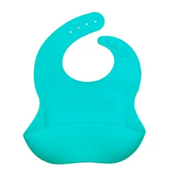 Baberos Para Bebe En Silicona Fácil Lavado Portable Unisex