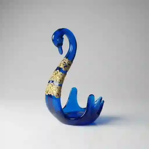 Cisne De Cristal Color Azul (swan)