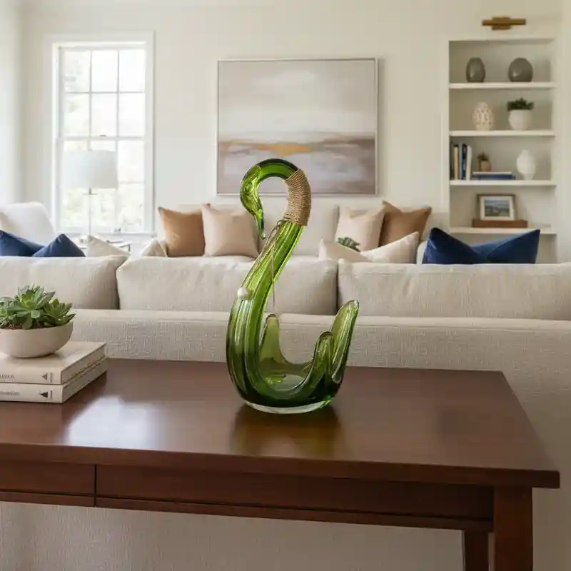 Cisne De Cristal Color Verde (swan)