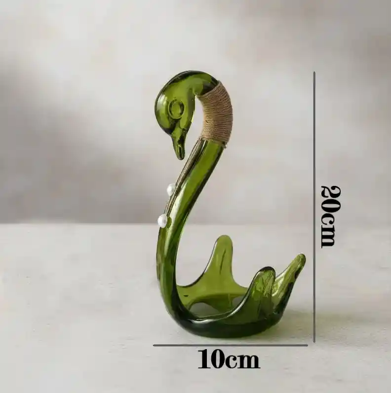 Cisne De Cristal Color Verde (swan)