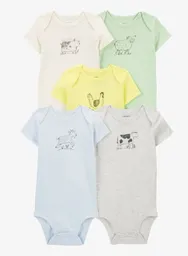 Bodys X 5 Unidades Granjita Talla 12 Meses