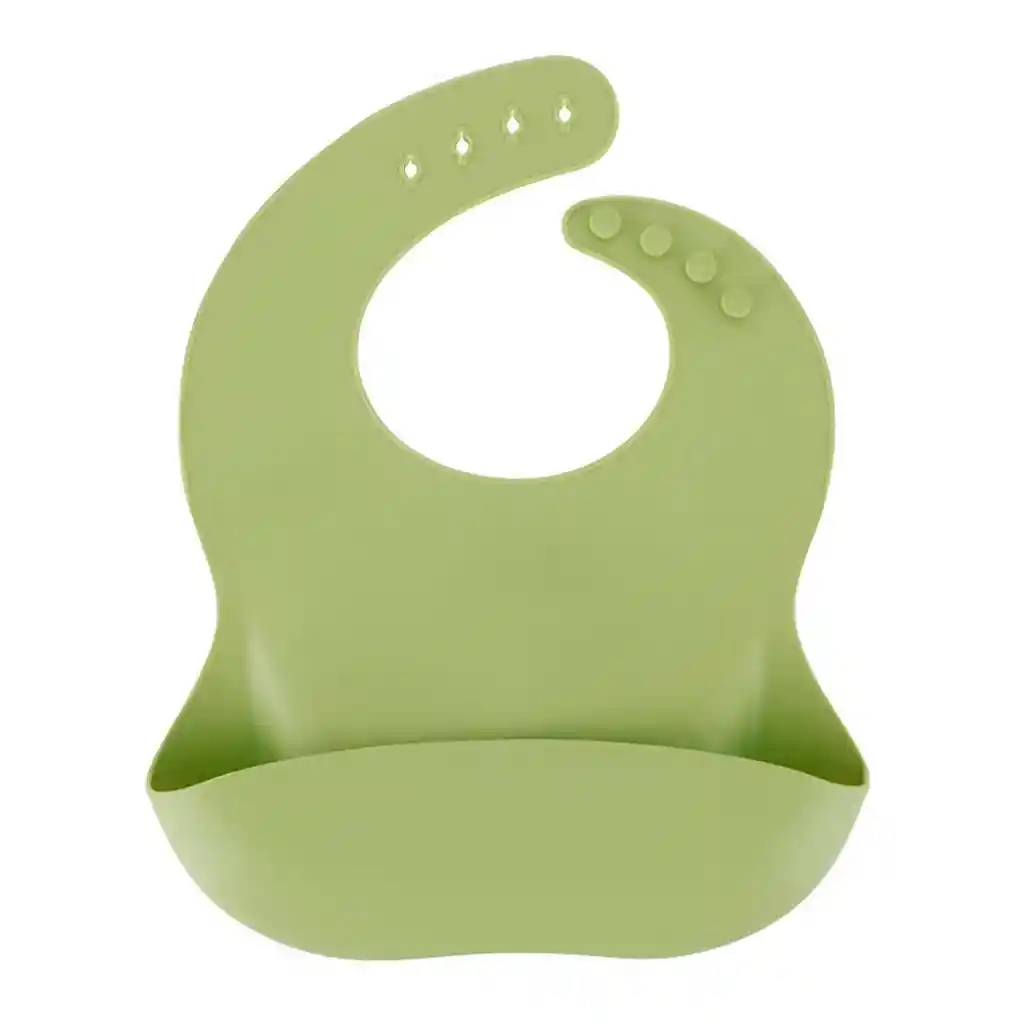 Baberos Para Bebe En Silicona Fácil Lavado Portable Unisex