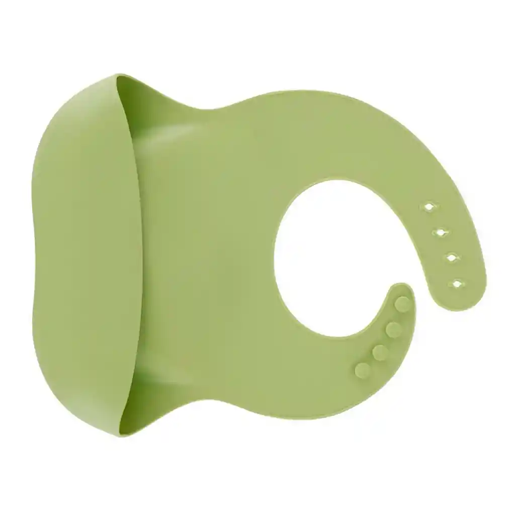 Baberos Para Bebe En Silicona Fácil Lavado Portable Unisex