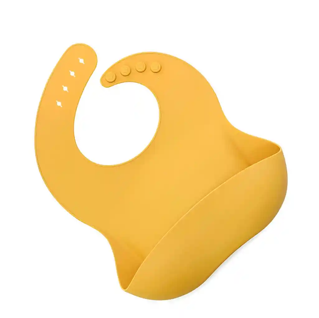 Baberos Para Bebe En Silicona Fácil Lavado Portable Unisex