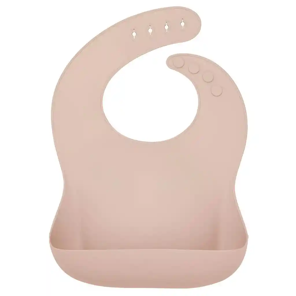 Baberos Para Bebe En Silicona Fácil Lavado Portable Unisex