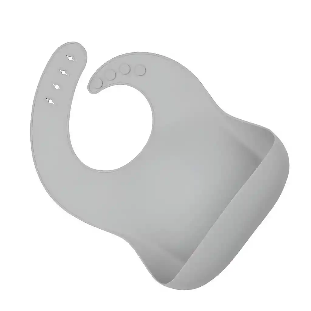 Baberos Para Bebe En Silicona Fácil Lavado Portable Unisex
