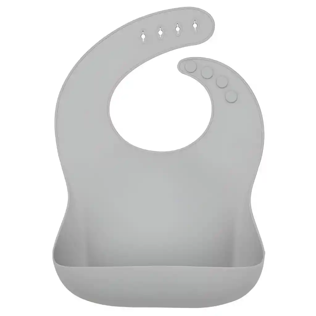Baberos Para Bebe En Silicona Fácil Lavado Portable Unisex
