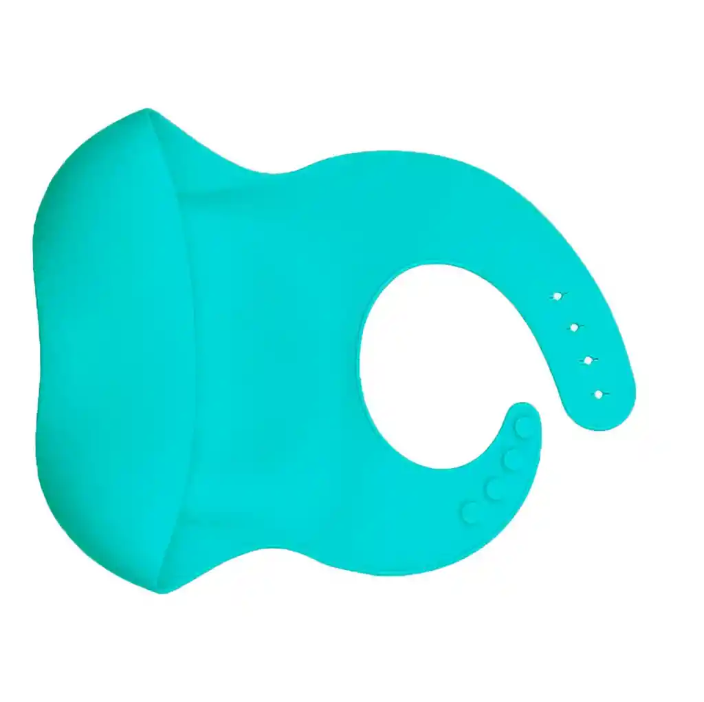Baberos Para Bebe En Silicona Fácil Lavado Portable Unisex