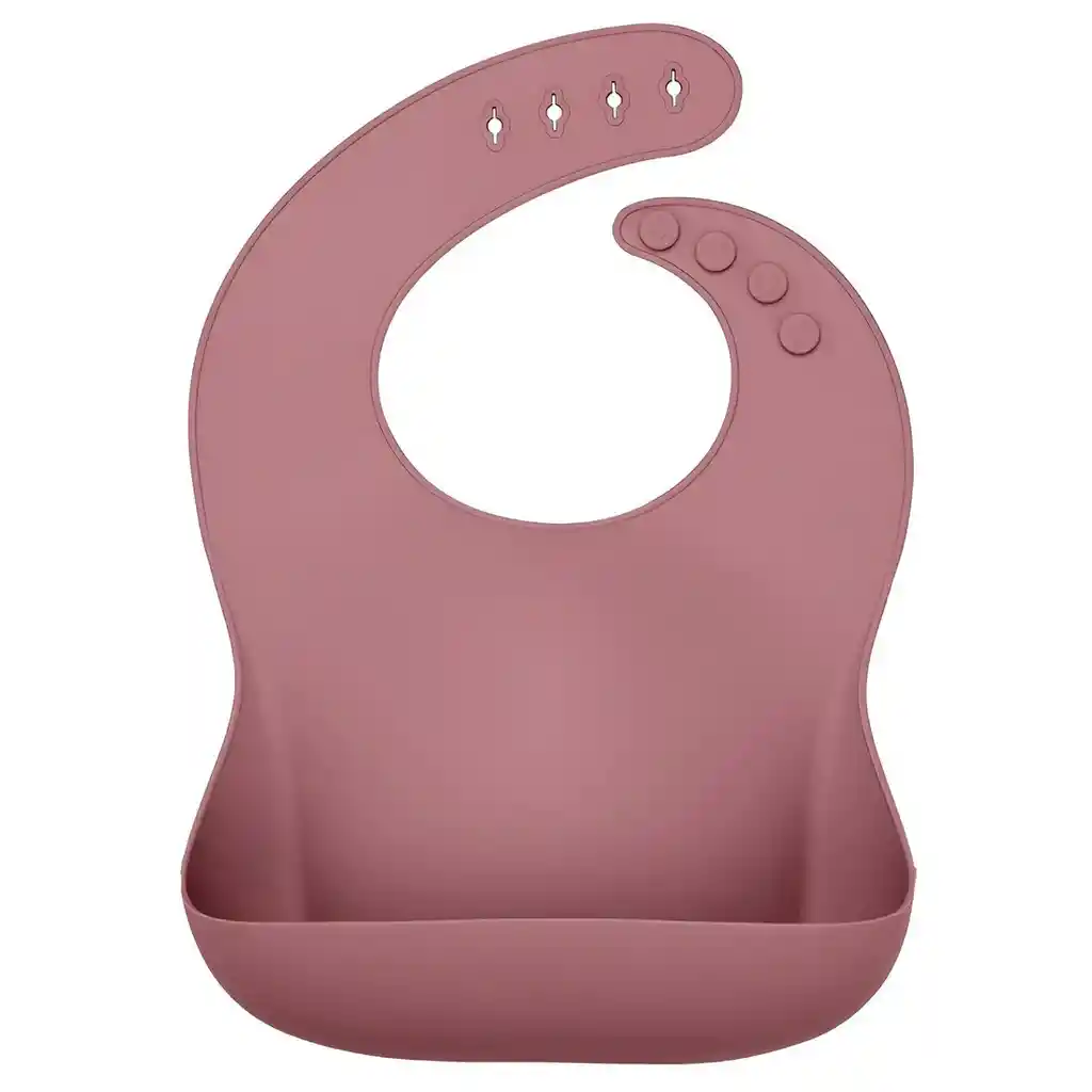 Baberos Para Bebe En Silicona Fácil Lavado Portable Unisex