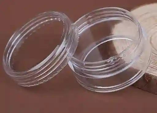 Frasco Redondo Transparente Recargable Multiusos