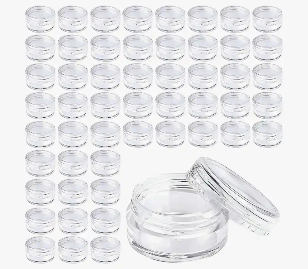 Frasco Redondo Transparente Recargable Multiusos