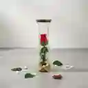 Rosa Artificial Decorativa En Cristal