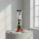 Rosa Blanca Artificial Decorativa En Cristal