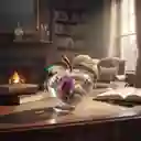 Manzana Dorada En Acrílico