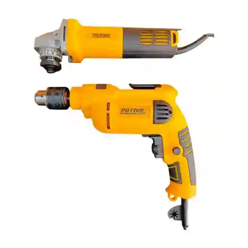 Combo Taladro + Pulidora 110v Pa1d Protool + Obsequio