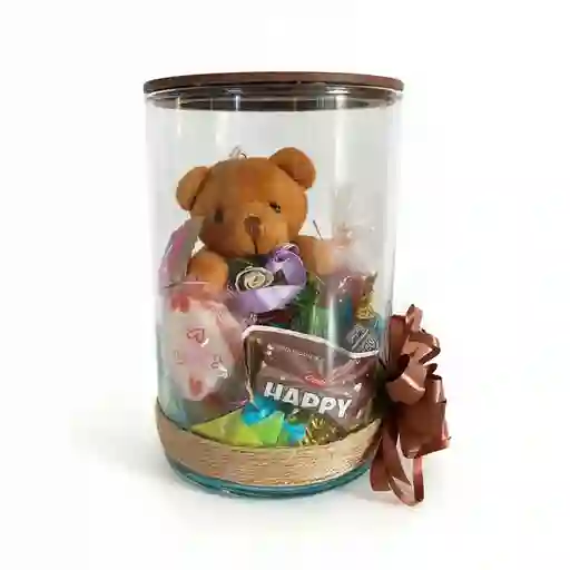 Regalo Detalle Oso Teddy Bear Con Chocolates Y Gomitas Para Cualquier Ocasion