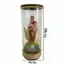 Adorno Virgen Del Carmen En Vaso De Cristal