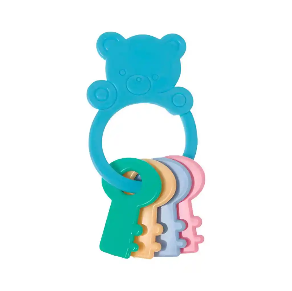 Sonajero Y Mordedor Figuras Llave Oso Bebe Juguete Sensorial
