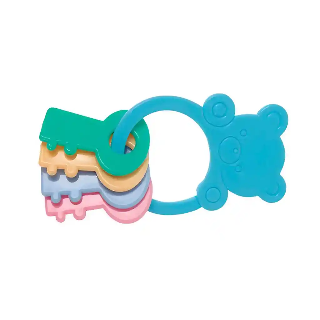 Sonajero Y Mordedor Figuras Llave Oso Bebe Juguete Sensorial