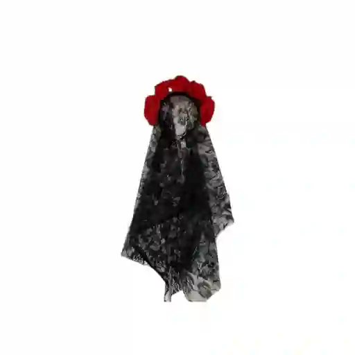 Diadema Floral Con Velo