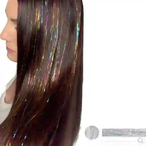 Hilo Chino Plateado Para Cabello