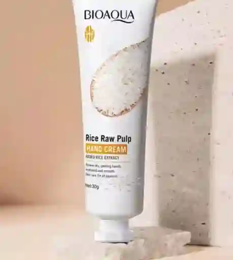 Crema De Manos Bioaqua Rice Raw Pulp.