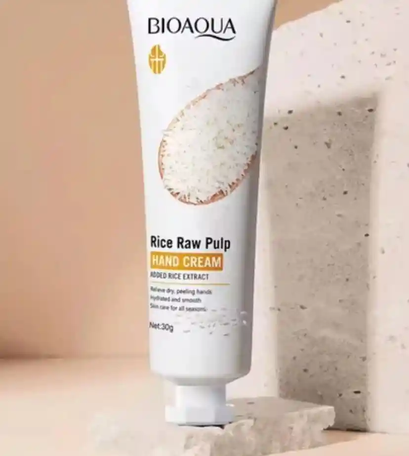 Crema De Manos Bioaqua Rice Raw Pulp.
