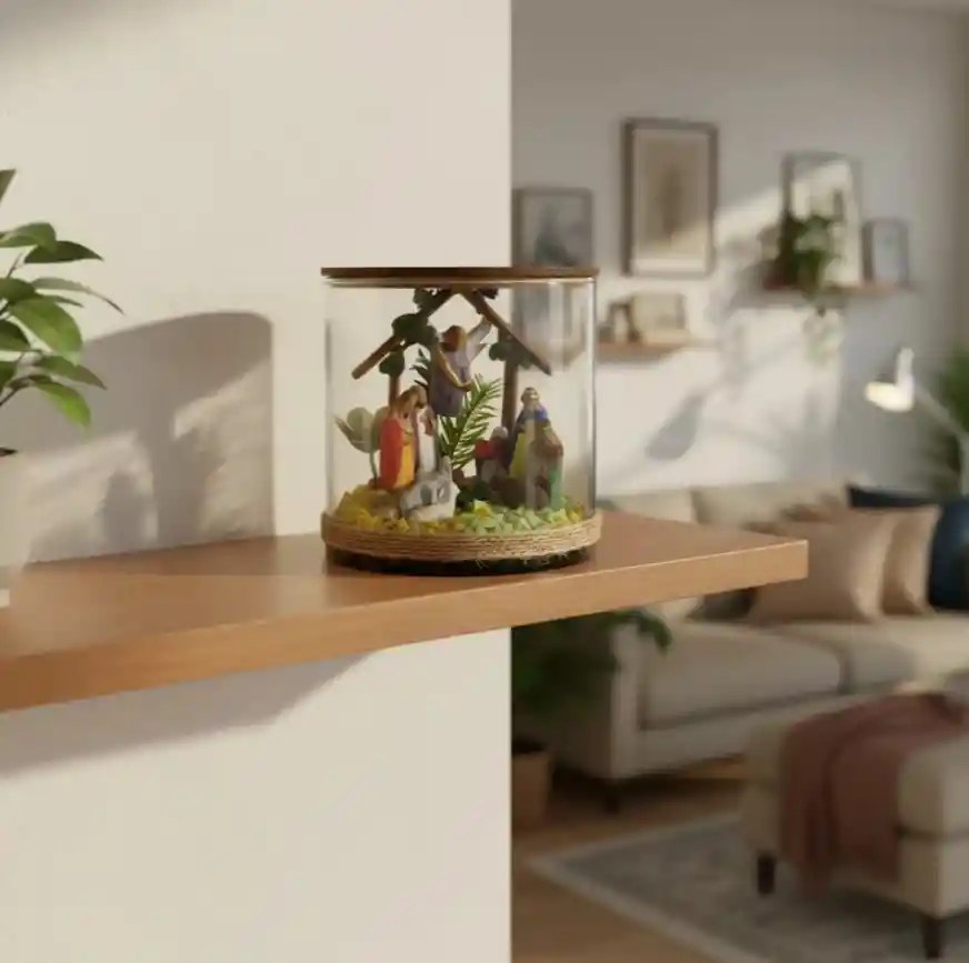 Pesebre Navidad Nacimiento Tipo Terrario