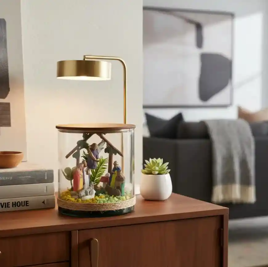 Pesebre Navidad Nacimiento Tipo Terrario