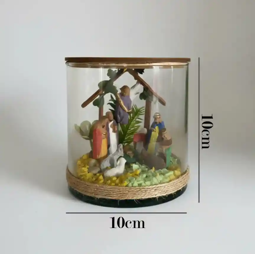 Pesebre Navidad Nacimiento Tipo Terrario