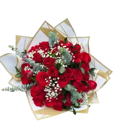 Bouquet 50 Rosas Rojas