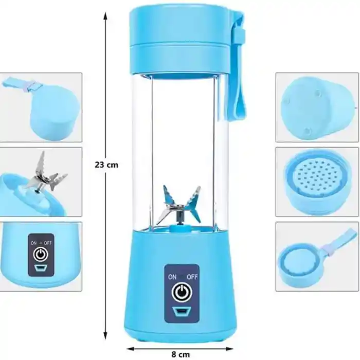 Mini Licuadora Portátil Recargable Usb 380ml – Smoothies, Batidos Y Jugos Al Instante