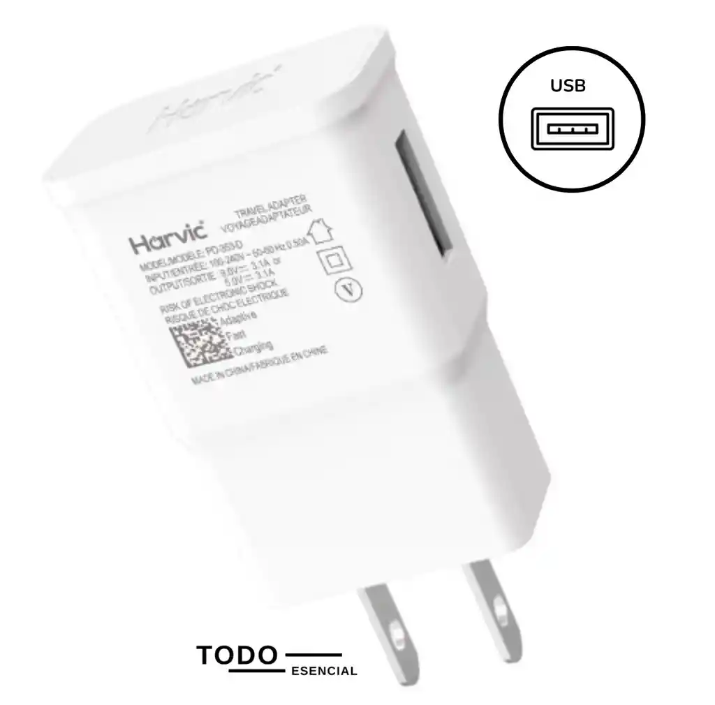 Cubo Adaptador Cargador Carga Rapida 3.1 A Usb