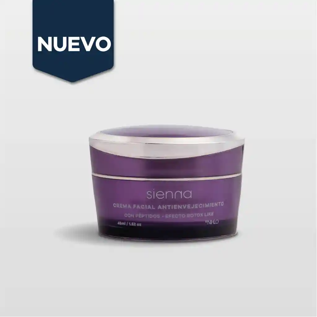 Crema Facial Antienvejecimiento Con Polipéptidos Sienna 45g