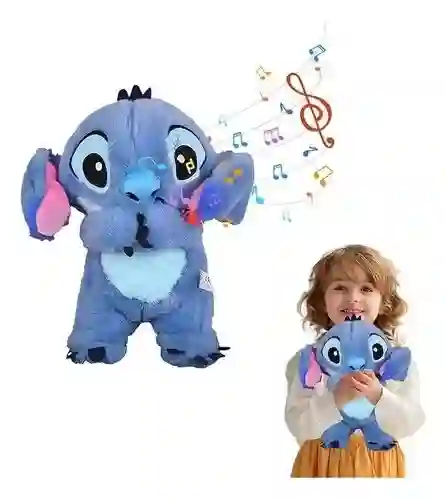 Peluche Stitch Que Respira Con Musica Y Luz
