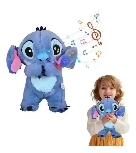 Peluche Stitch Que Respira Con Musica Y Luz
