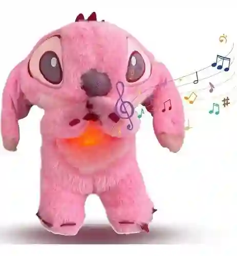 Peluche Angel Novia Stitch Que Respira Con Musica Y Luz