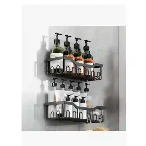 Organizador De Ducha / Repisa Baño / Esquinero - Set 2 Piezas De Acero Inoxidable