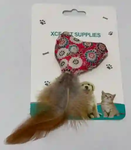 Juguete De Ahlmoadilla Y Plumas Para Mascotas