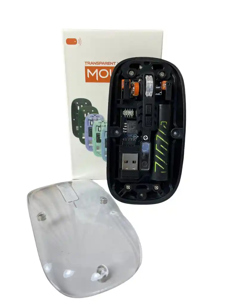 Mouse Inalámbrico Recargable Ultrafino Con Iluminación Led
