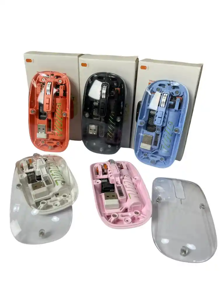Mouse Inalámbrico Recargable Ultrafino Con Iluminación Led