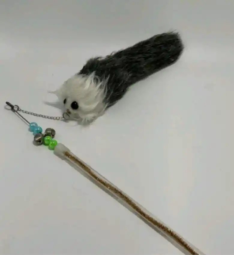 Juguete Vara Plastica Para Gatos