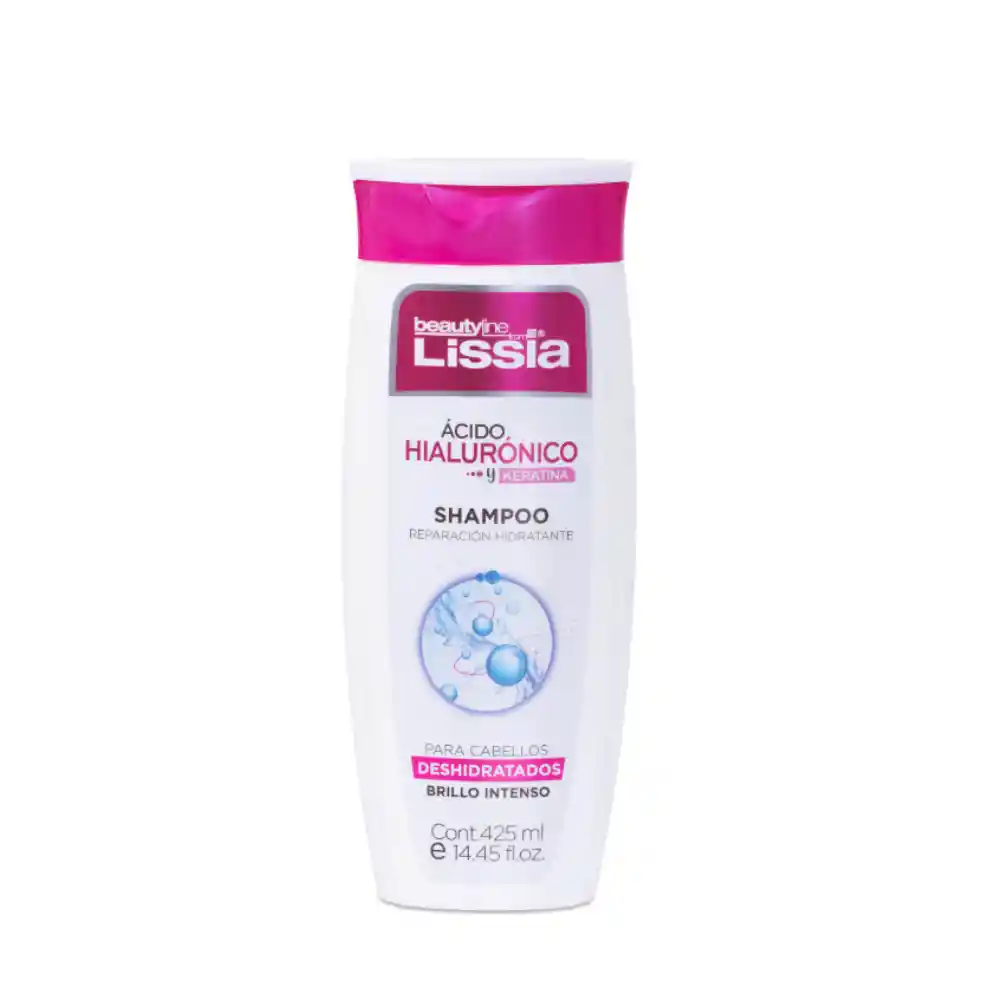 Shampoo Ácido Hialurónico Y Keratina Lissia X 425 Ml