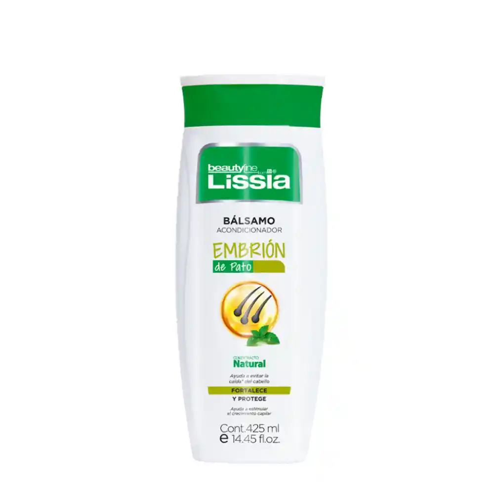 Bálsamo Acondicionador Embrión De Pato Lissia X 425 Ml
