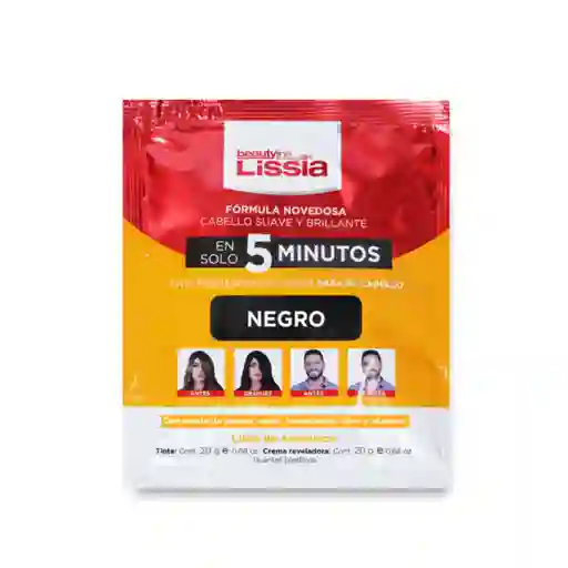 Tinte En Solo 5 Minutos Negro Lissia