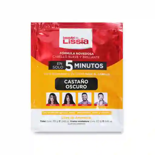 Tinte En Solo 5 Minutos Castaño Oscuro Lissia