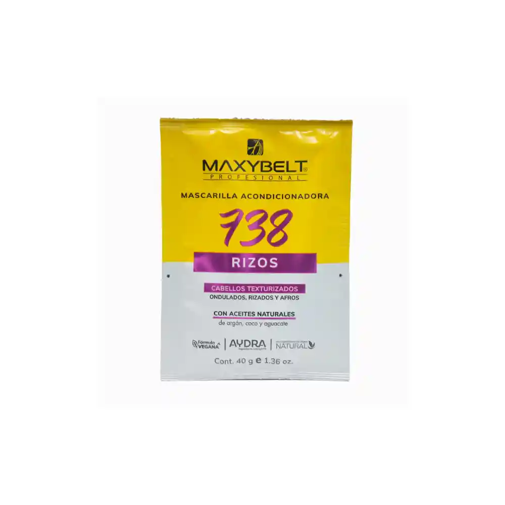 Sachet Crema Para Peinar 738 Rizos Maxybelt X14 Grs