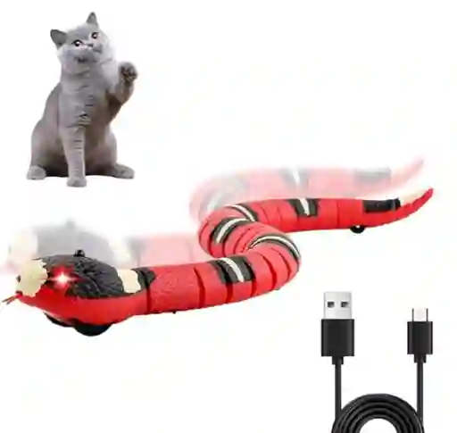 Juguete Culebra Recargable Para Gatos