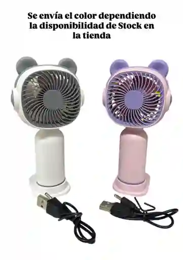 Ventilador Portatil De Mano Recargable Usb